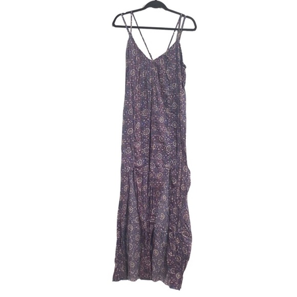 RVCA Dresses & Skirts - Rvca Blue Purple boho strappy Maxi Dress Size M